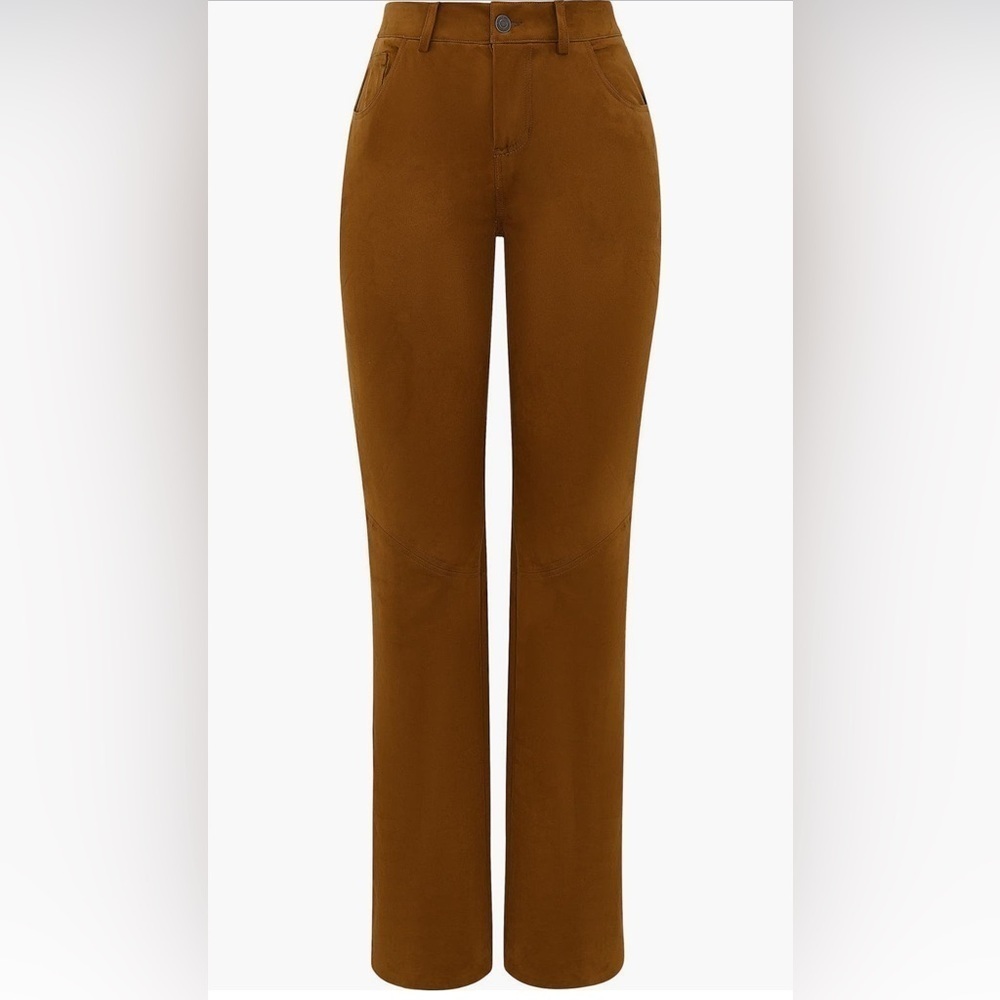 House of CB Apollo Suede Brown Pants - Picture 2 of 6
